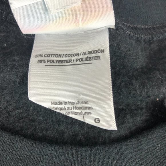 Lularoe Sweater Women's Large Black Crewneck Bless Impress Long Sleeve Pullover - Picture 3 of 8